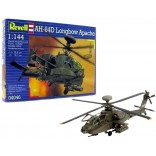 KIT PARA MONTAR REVELL HELICÓPTERO AH-64D LONGBOW APACHE 1/144 79 PEÇAS REV 04046